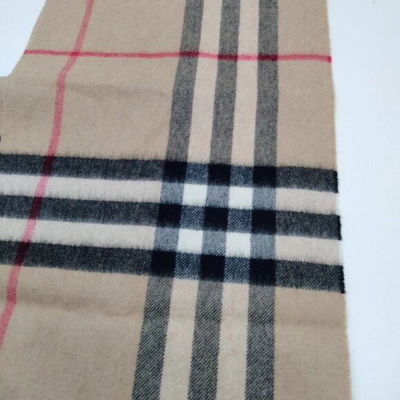 Authentic Burberry Scarf Beiges Cashmere100% mn280-112925 - Picture 5 of 9